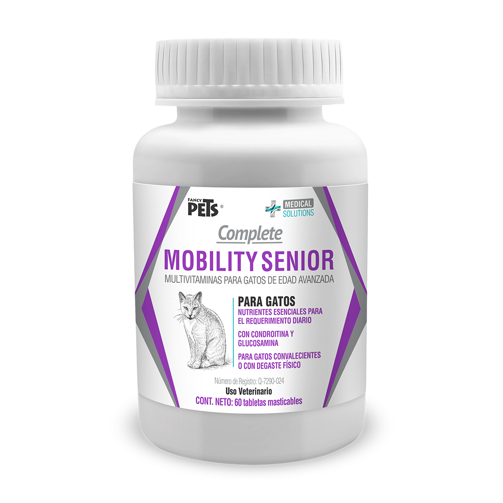 MS Complete Mobility Senior para Gatos 60 Tabletas Masticables